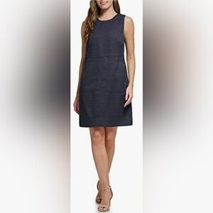 NWT Tommy Hilfiger Size 12 Women's Hopsack Weave A-line Dress